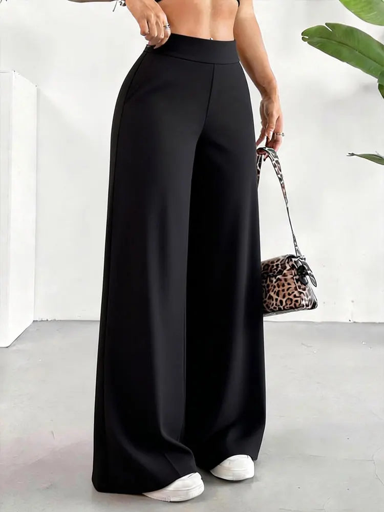 Casual Straight Leg Leggings Trousers