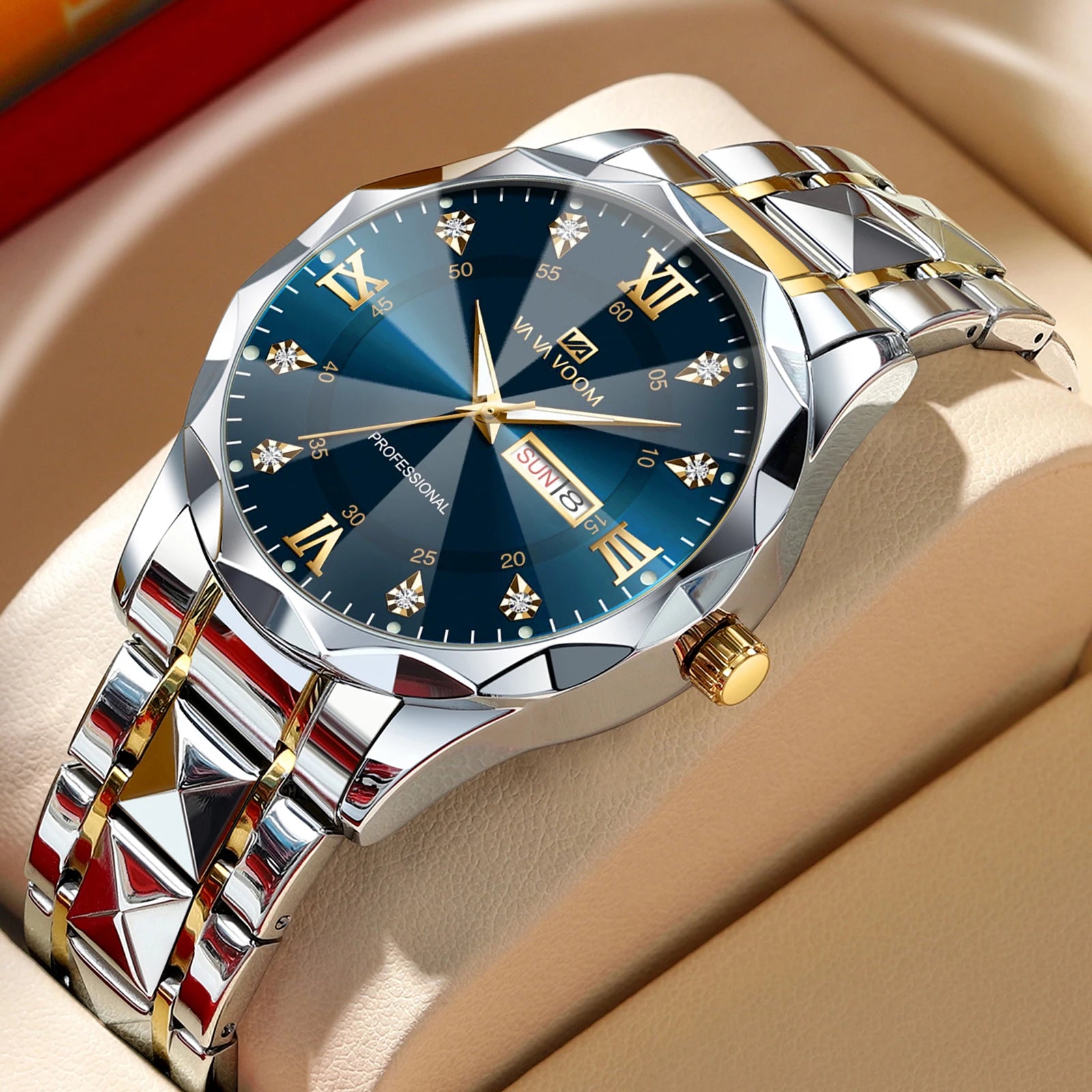 Blue Gold Luxury Watch