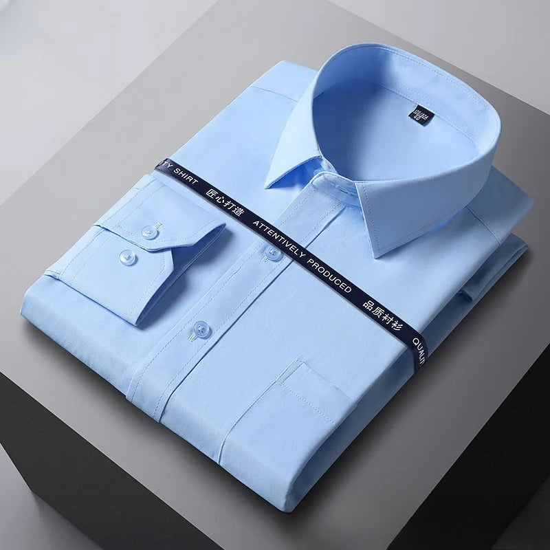 Men Formal Shirt Long Sleeve