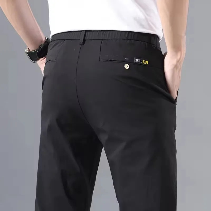 Casual Pants Classic Business Cotton Stretch Trousers