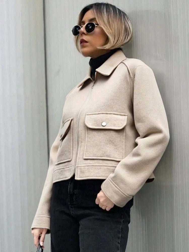 Elegant Winter Zipper Jacket