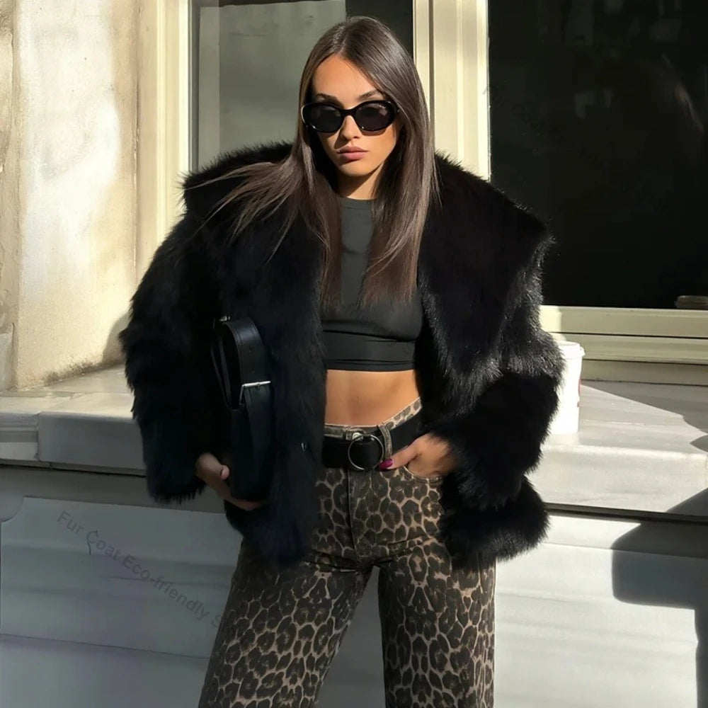 Soft Plush Fur Coat