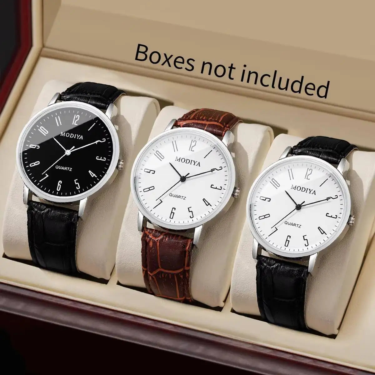 Arabic Dial Leather Watch