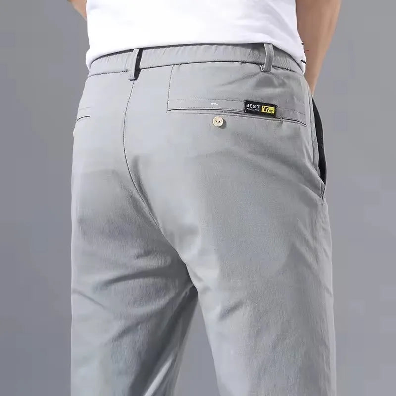 Casual Pants Classic Business Cotton Stretch Trousers