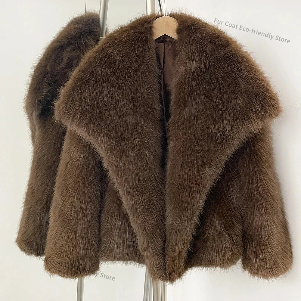 Soft Plush Fur Coat