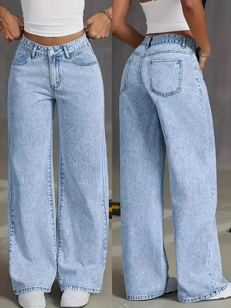Relaxed Wide-Leg Jeans