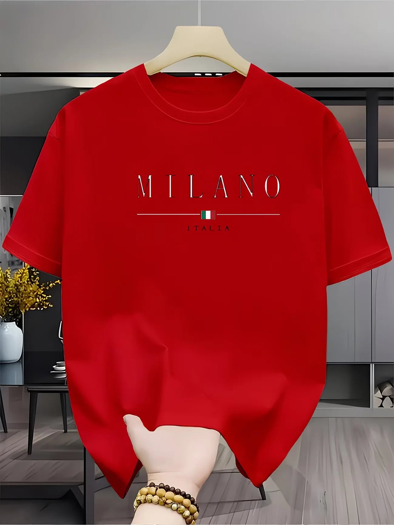 round neck short sleeved T-shirt top
