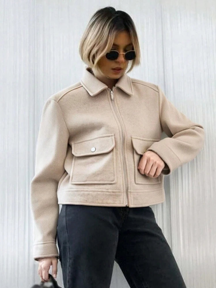Elegant Winter Zipper Jacket
