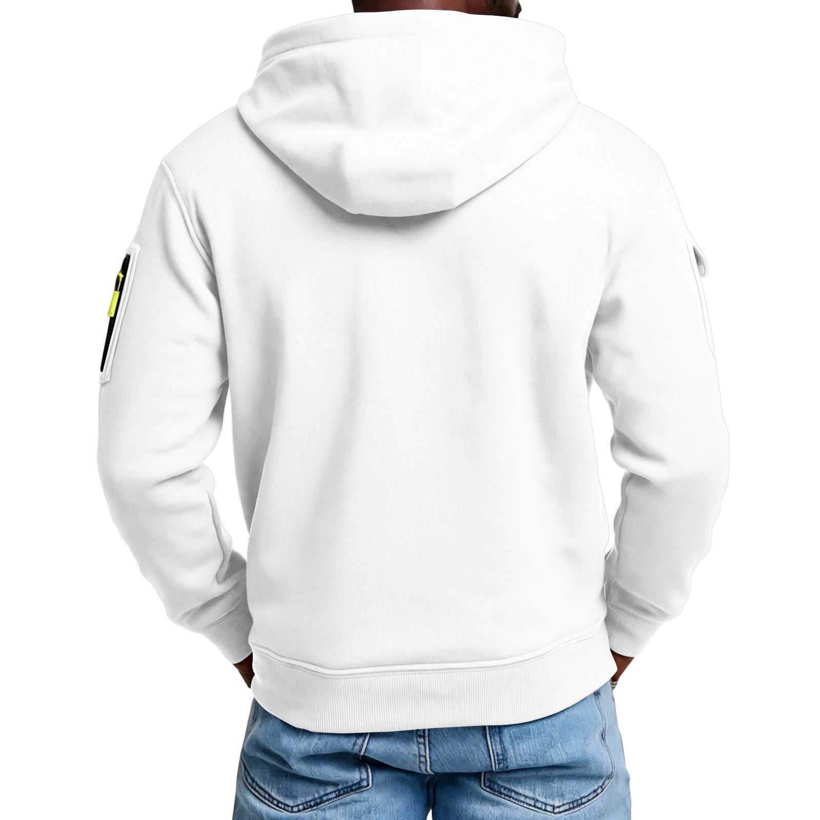Fashion Multi-Pocket Zip Hoodie Coats