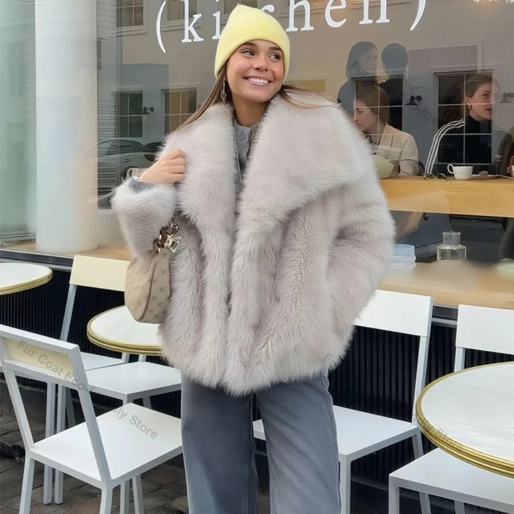Soft Plush Fur Coat