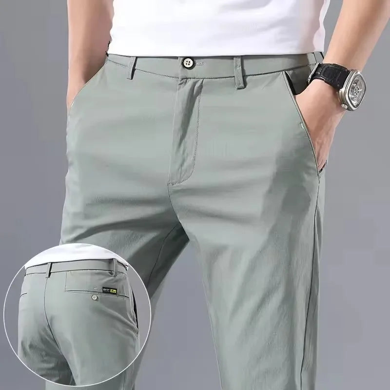 Casual Pants Classic Business Cotton Stretch Trousers