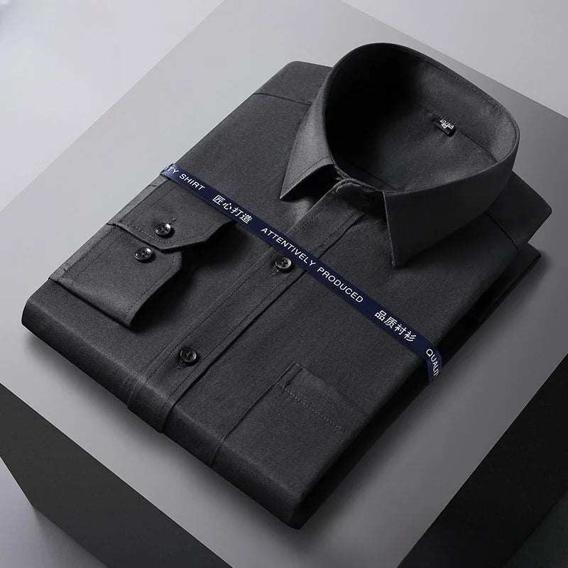 Men Formal Shirt Long Sleeve