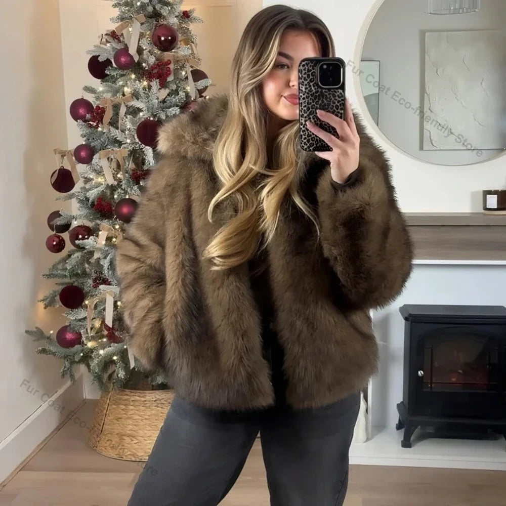 Soft Plush Fur Coat