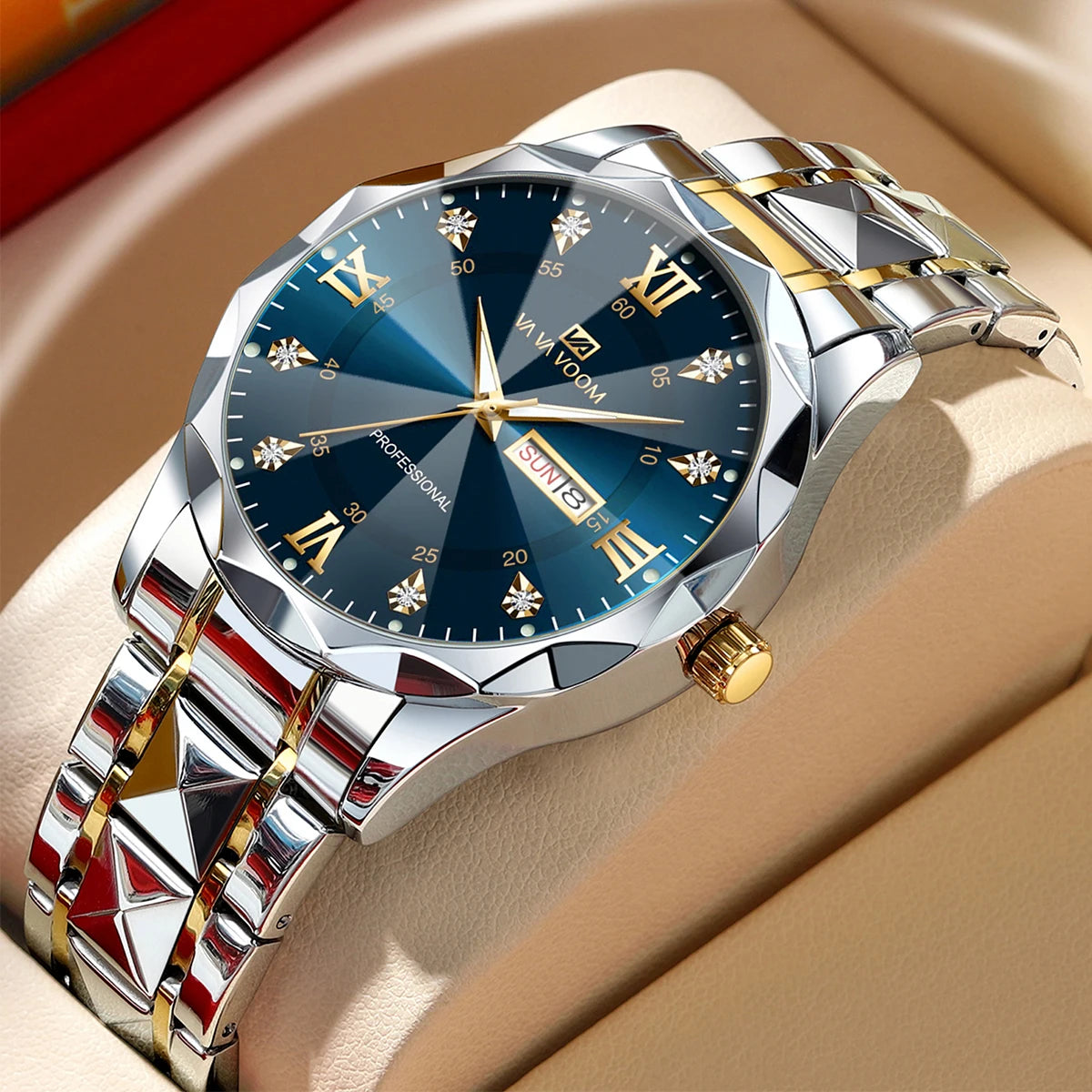 Blue Gold Luxury Watch