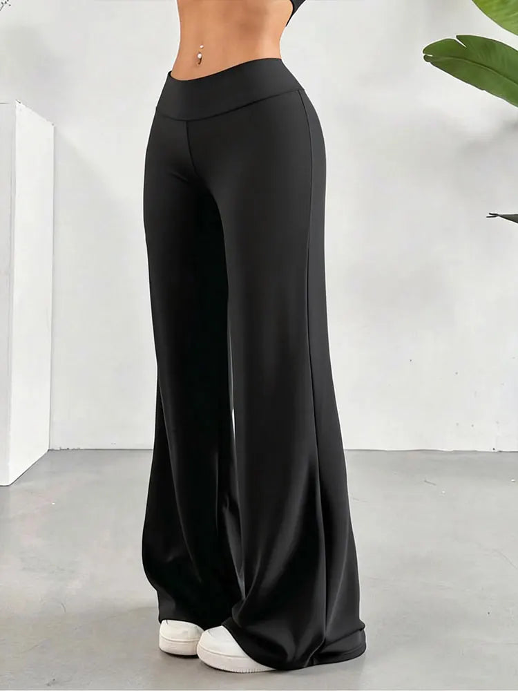 Casual Straight Leg Leggings Trousers