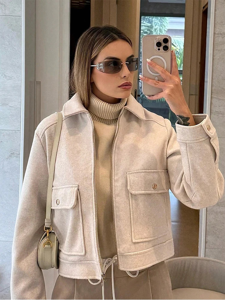 Elegant Winter Zipper Jacket